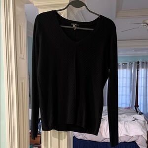 Black V-Neck Women's Sweater